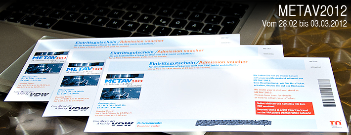 harich vergibt freie Eintrittskarten für die METAV 2012